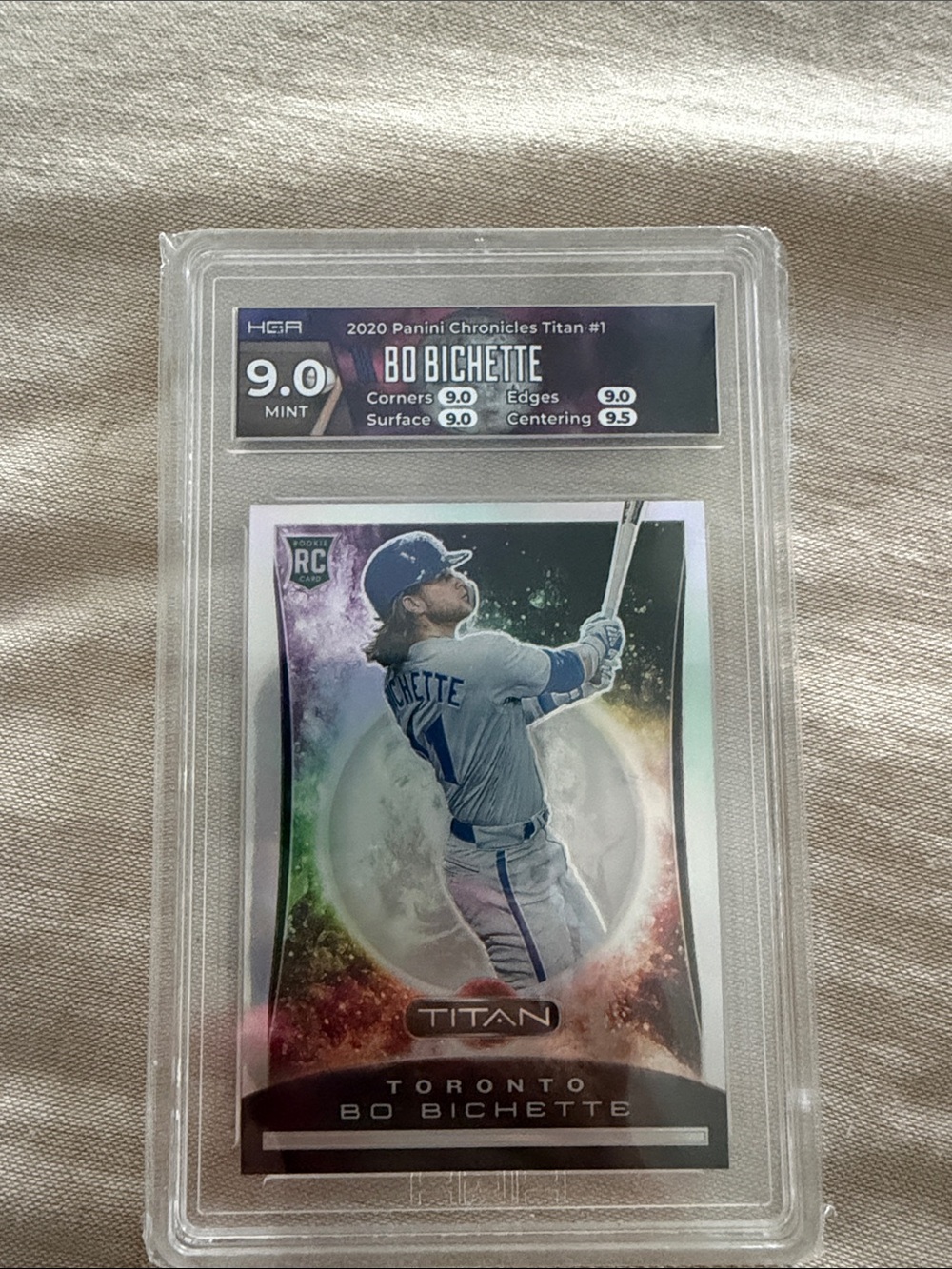 Bo Bichette 2020 Panini Chronicles Titan #1 Graded Card - SGA 9